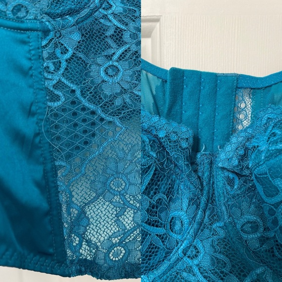 NWT Sincerely Jules Teal Lace Bustier Corset Top S/M - Picture 13 of 13